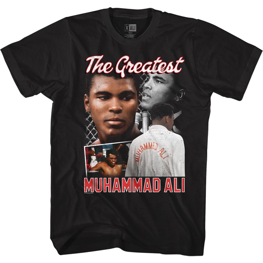 Muhammad Ali - Ali Script Collage - Short Sleeve - Adult - T-Shirt - clothing by TeeHivey.com