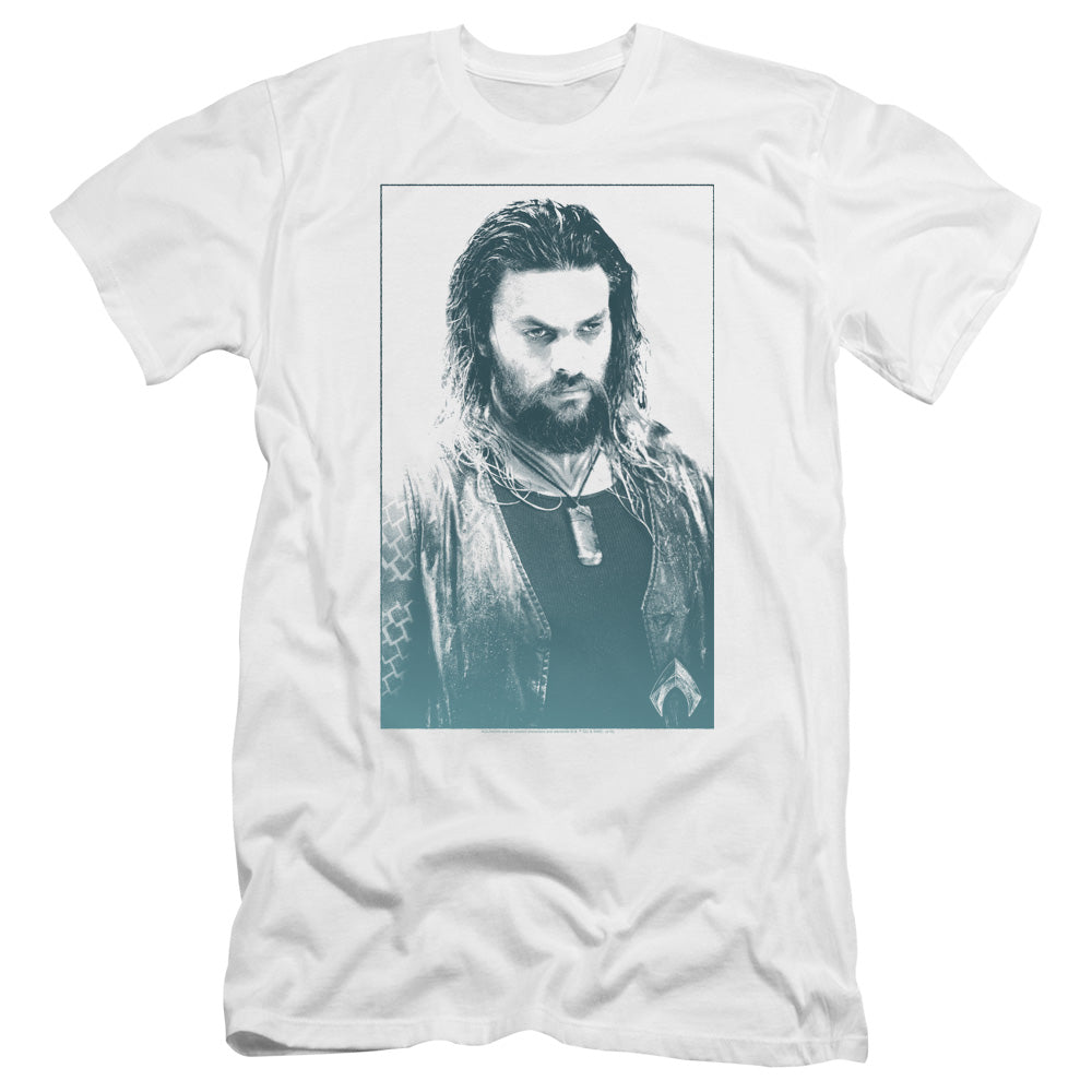 Aquaman Movie Salt Of The Sea Premium Bella Canvas Slim Fit Mens T Shirt White
