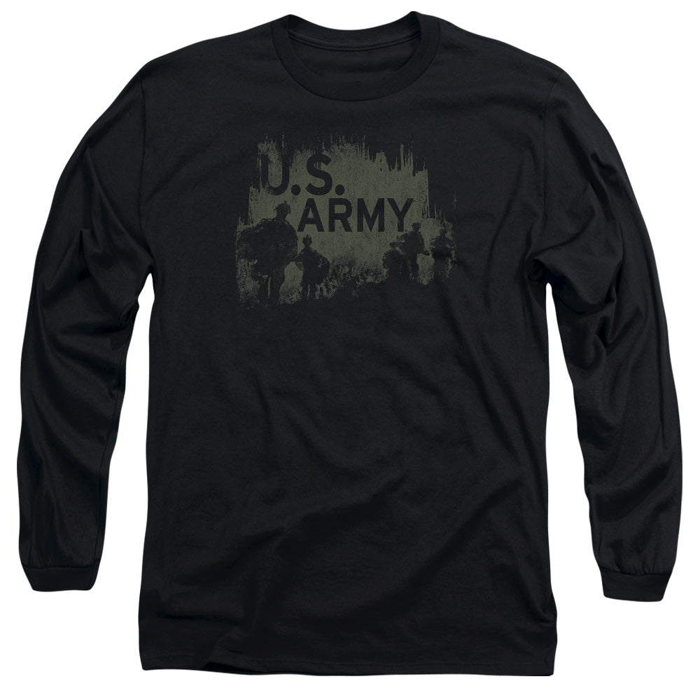 Army Soldiers Mens Long Sleeve Shirt Black - clothing by TeeHivey.com (Image 3)