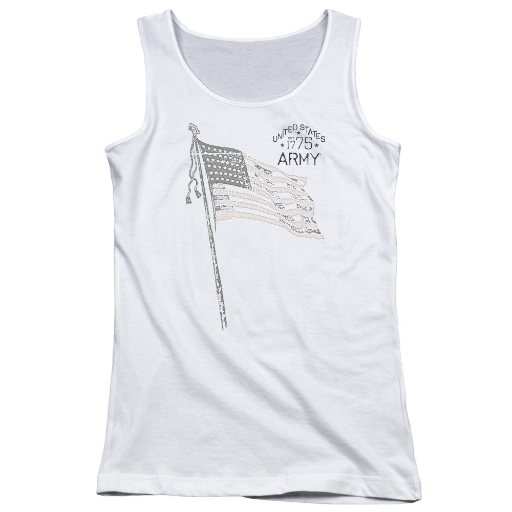 Army Tristar Womens Tank Top Shirt White - clothing by TeeHivey.com
