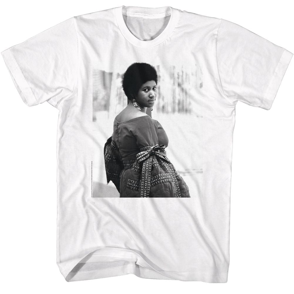 Aretha - Black & White - Short Sleeve - Adult - T-Shirt - clothing by TeeHivey.com