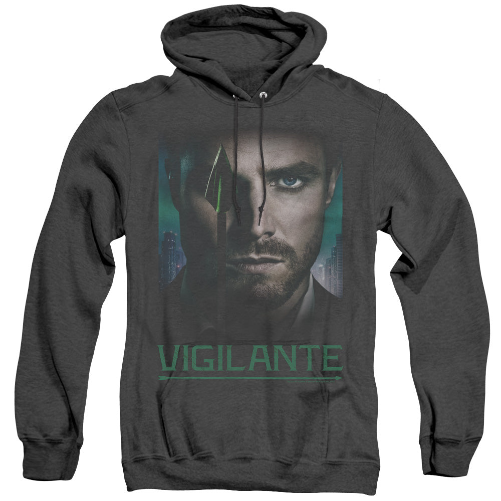 Arrow Good Eye Heather Mens Hoodie Black - clothing by TeeHivey.com