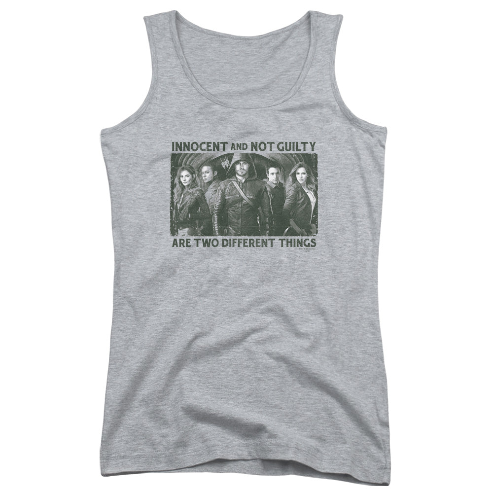 Arrow Not Guilty Womens Tank Top Shirt Athletic Heather - clothing by TeeHivey.com