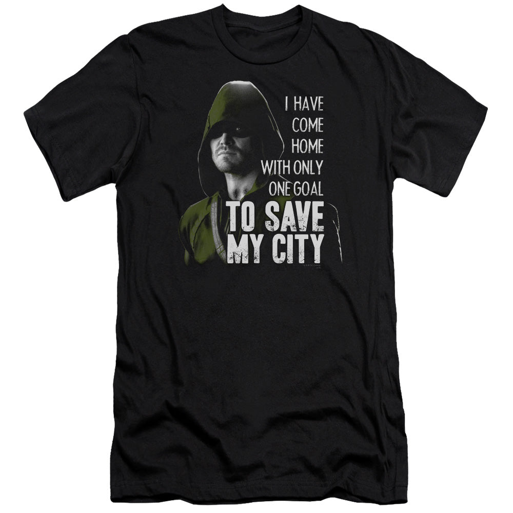 Arrow Save My City Slim Fit Mens T Shirt Black - clothing by TeeHivey.com