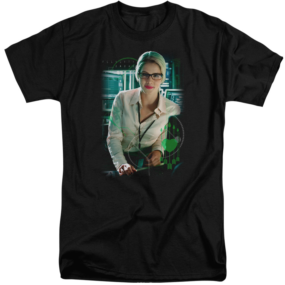 Arrow Felicity Oak Mens Tall T Shirt Black - clothing by TeeHivey.com (Image 2)