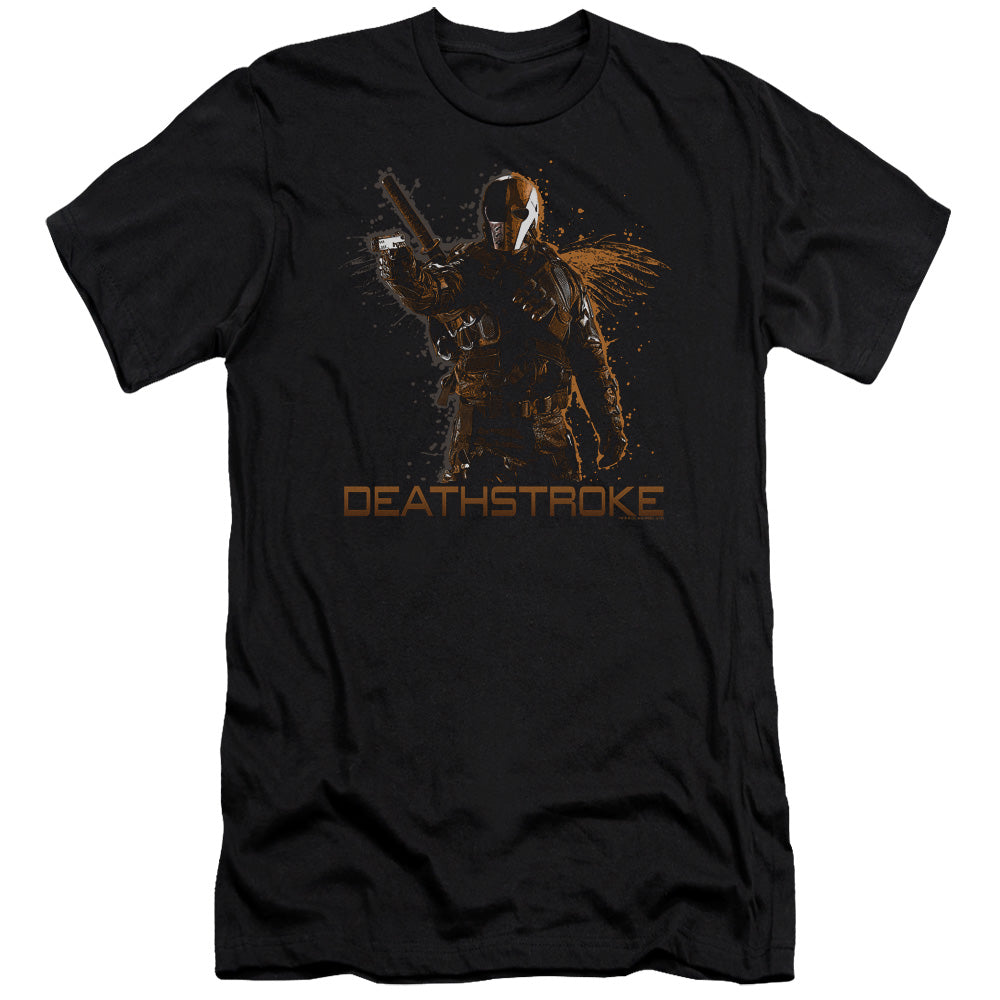 Arrow Deathstroke Slim Fit Mens T Shirt Black - clothing by TeeHivey.com