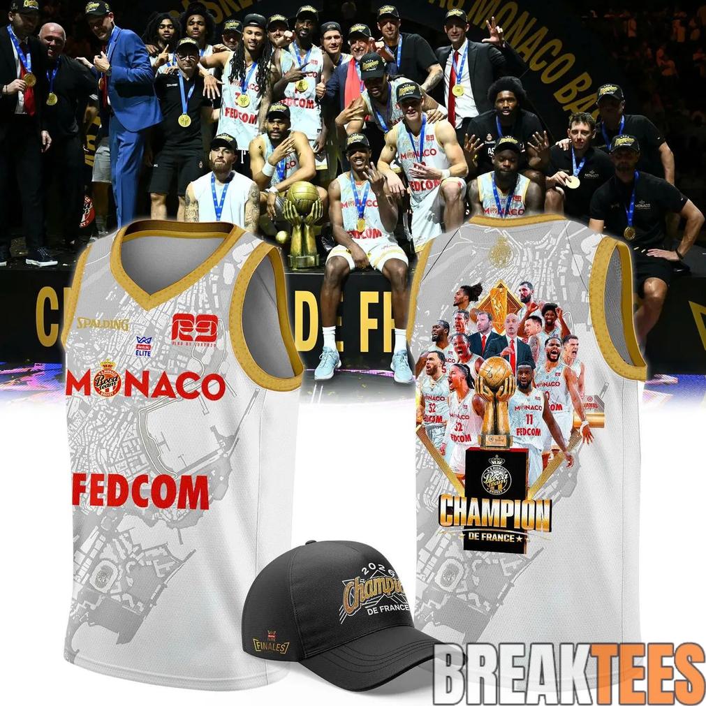 AS Monaco Basket 2026 Betclic Élite Champions Two-Sided Graphic Jersey
