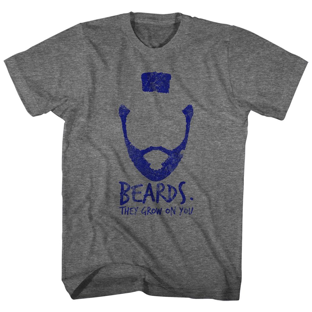 Mr. T - Beards 2 - Short Sleeve - Heather - Adult - T-Shirt - clothing by TeeHivey.com