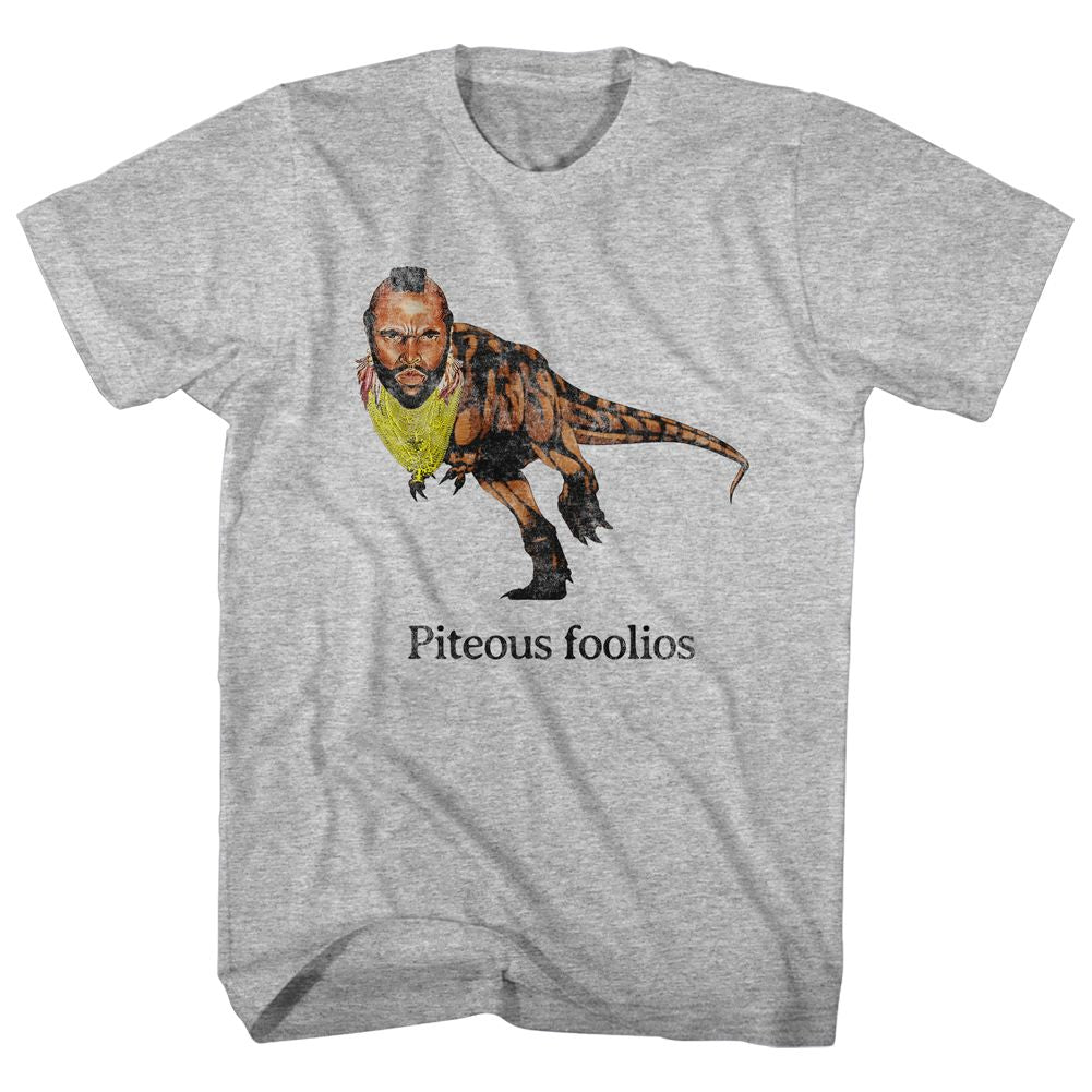 Mr. T - Piteous Foolious - Short Sleeve - Heather - Adult - T-Shirt - clothing by TeeHivey.com