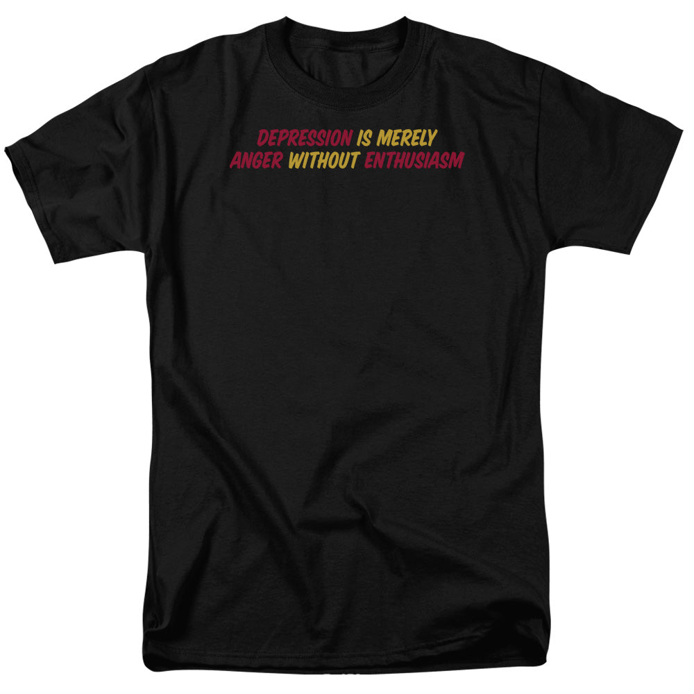 Aner Without Enthusiasm Mens T Shirt Black - clothing by TeeHivey.com