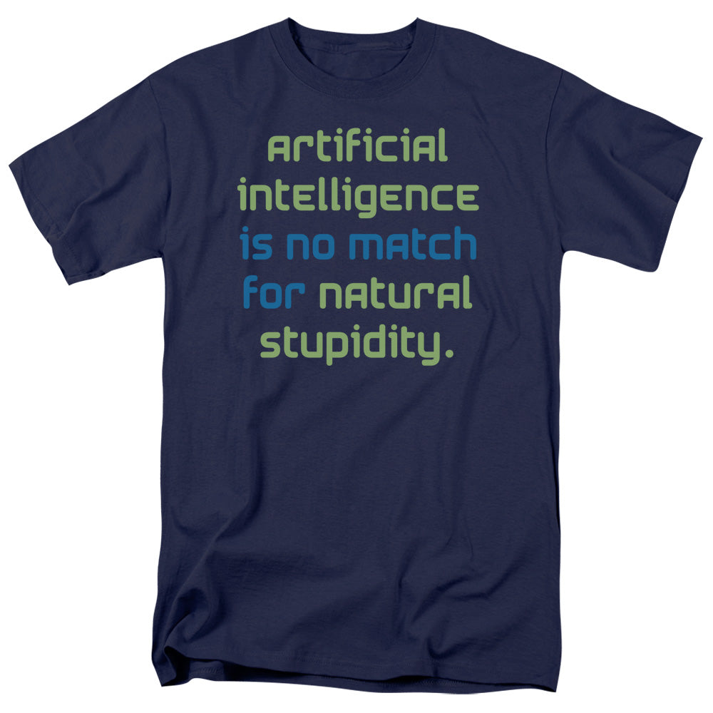 Artifical Intelligence Mens T Shirt Navy - clothing by TeeHivey.com