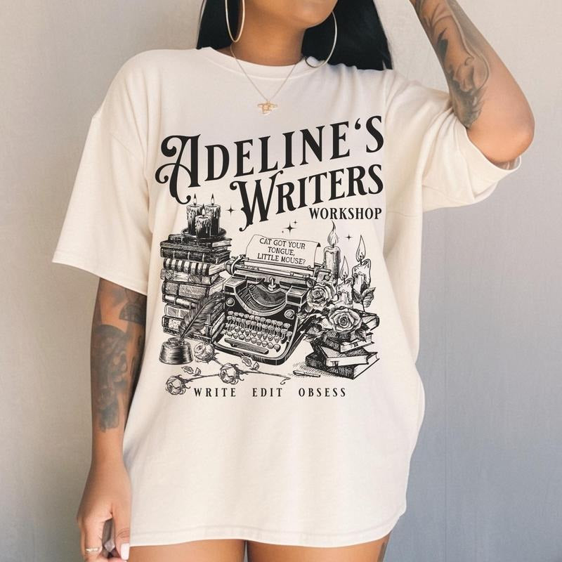 Adeline's Writers Workshop T-Shirt, HD Carlton Haunting Adeline Merch, Zade Meadows Sweatshirt, Dark Romance Hoodie, Bookish Sweater