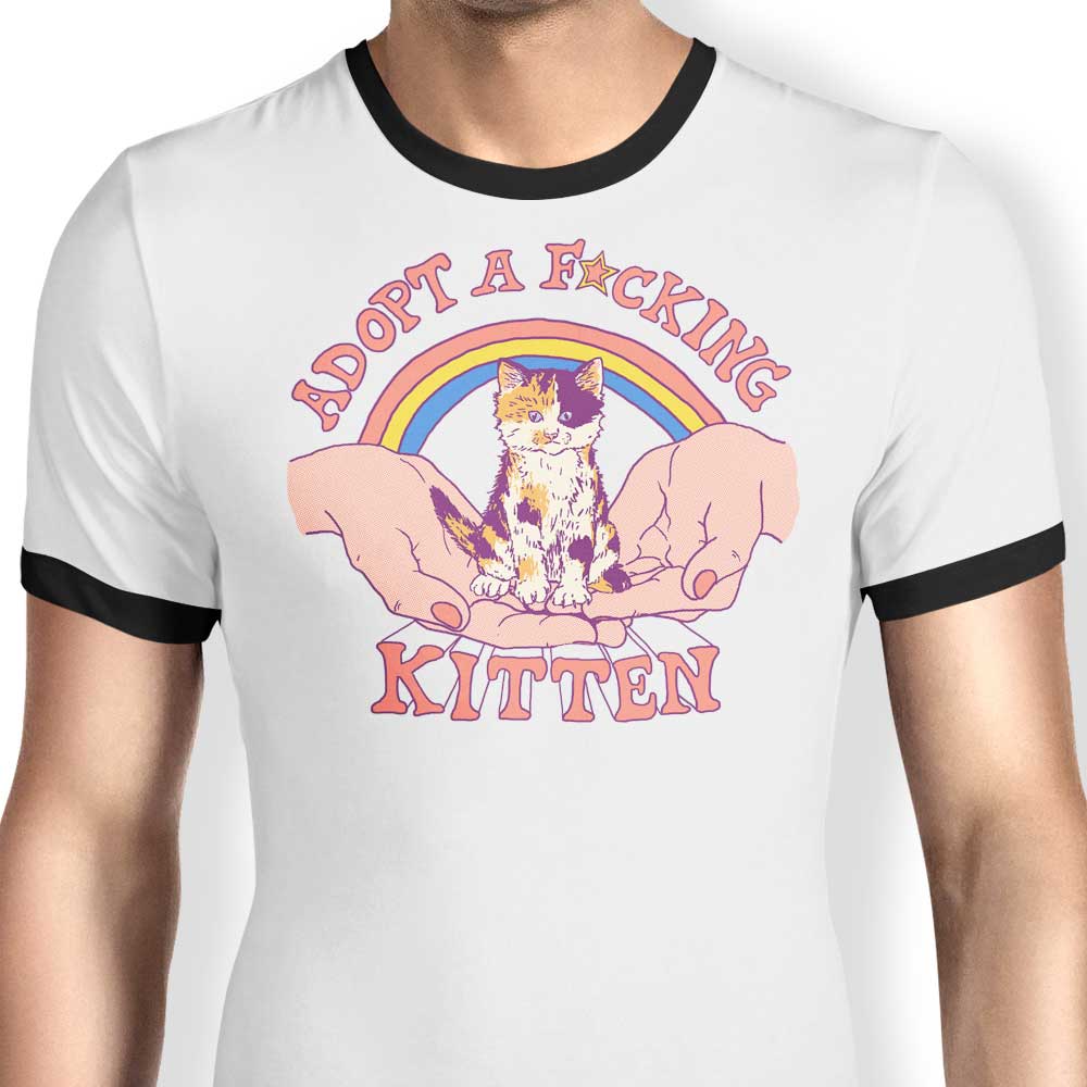 Adopt a Kitten - Ringer T-Shirt