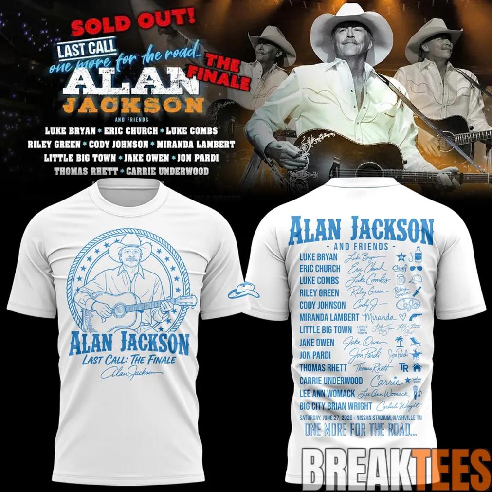 Alan Jackson x Tennessee Titans “Last Call – The Finale” At Nissan Stadium White Shirt
