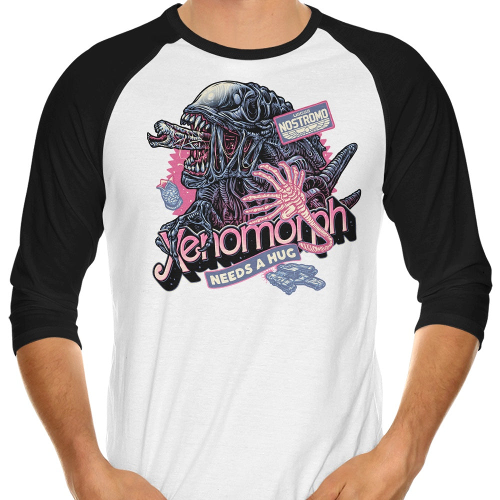 Alien Hug - 3/4 Sleeve Raglan T-Shirt