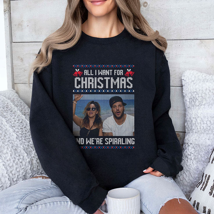 All I Want For Christmas And We’re Spiraling Jersey Shore T Shirt