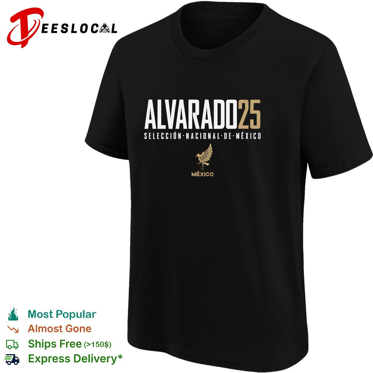 Alvarado 25 Mexico Seleccion Nacional soccer shirt