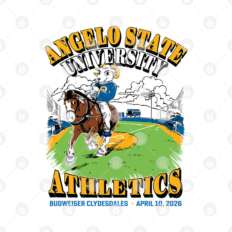 Angelo State University Athletics Budweiser Clydesdales April 10 2026 Shirt