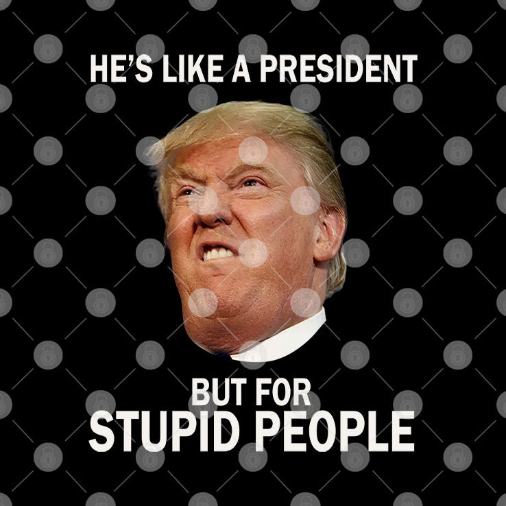 Anti Trump He’s Like A President But For Stupid People T Shirt