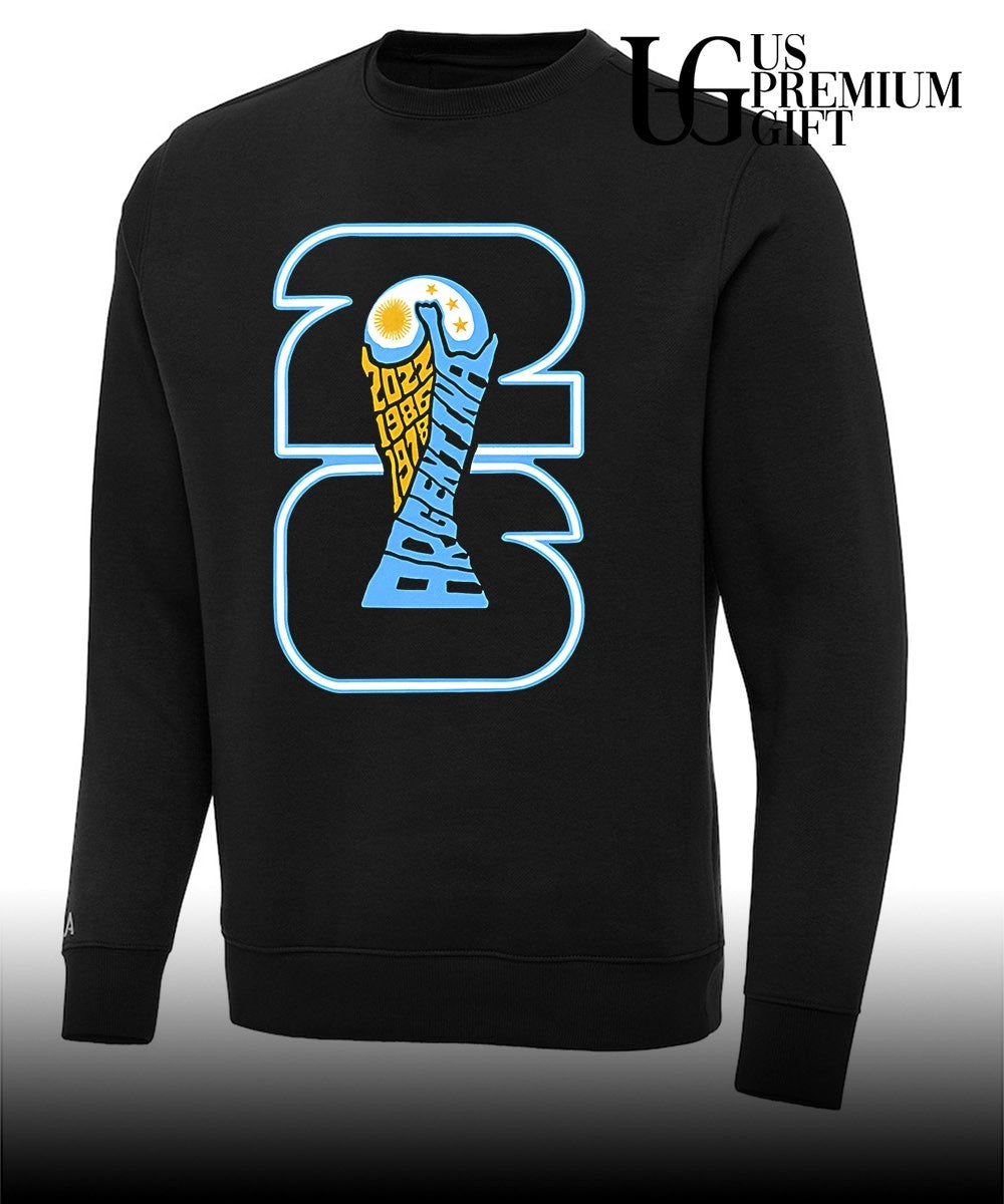 Argentina National Football Team World Cup 2022 1986 1978 trophy shirt