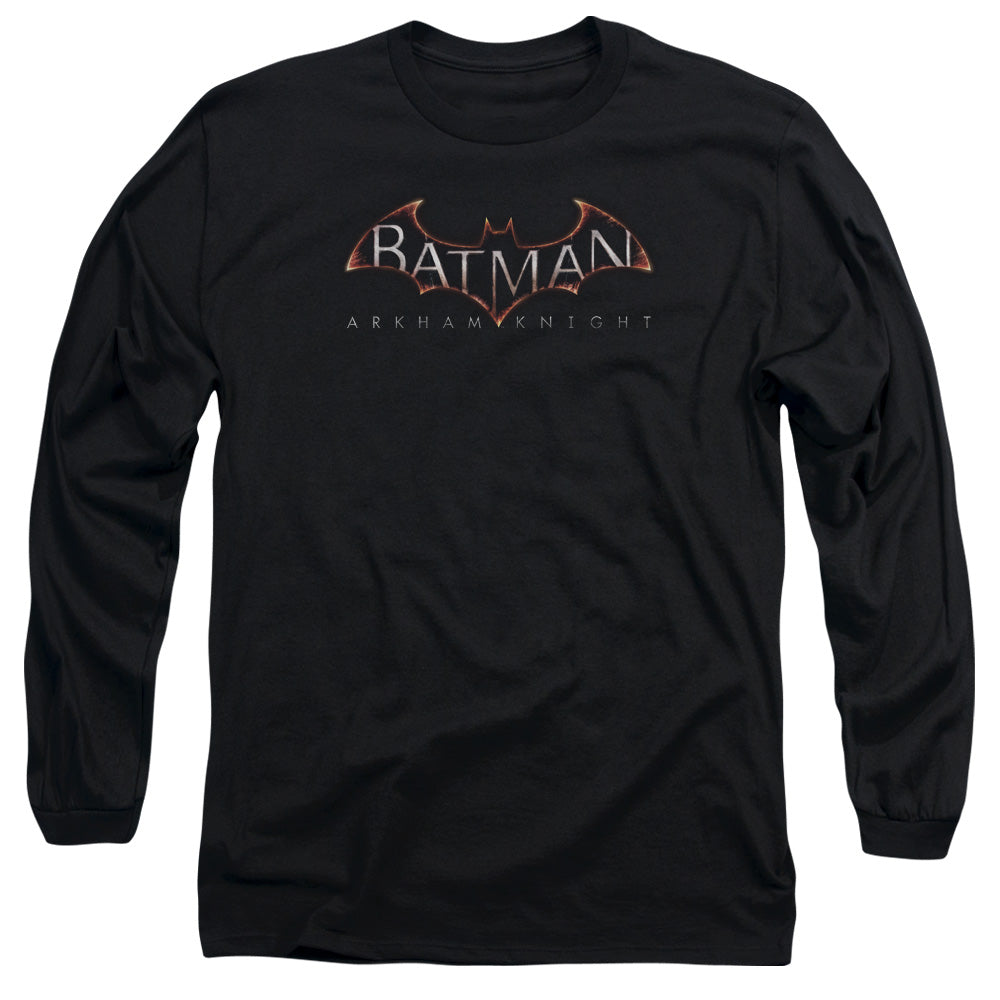 Batman Arkham Knight Logo Mens Long Sleeve Shirt Black
