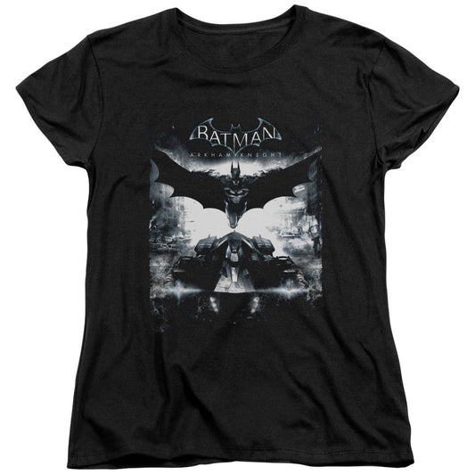 Batman Arkham Knight Forward Force Womens T Shirt Black