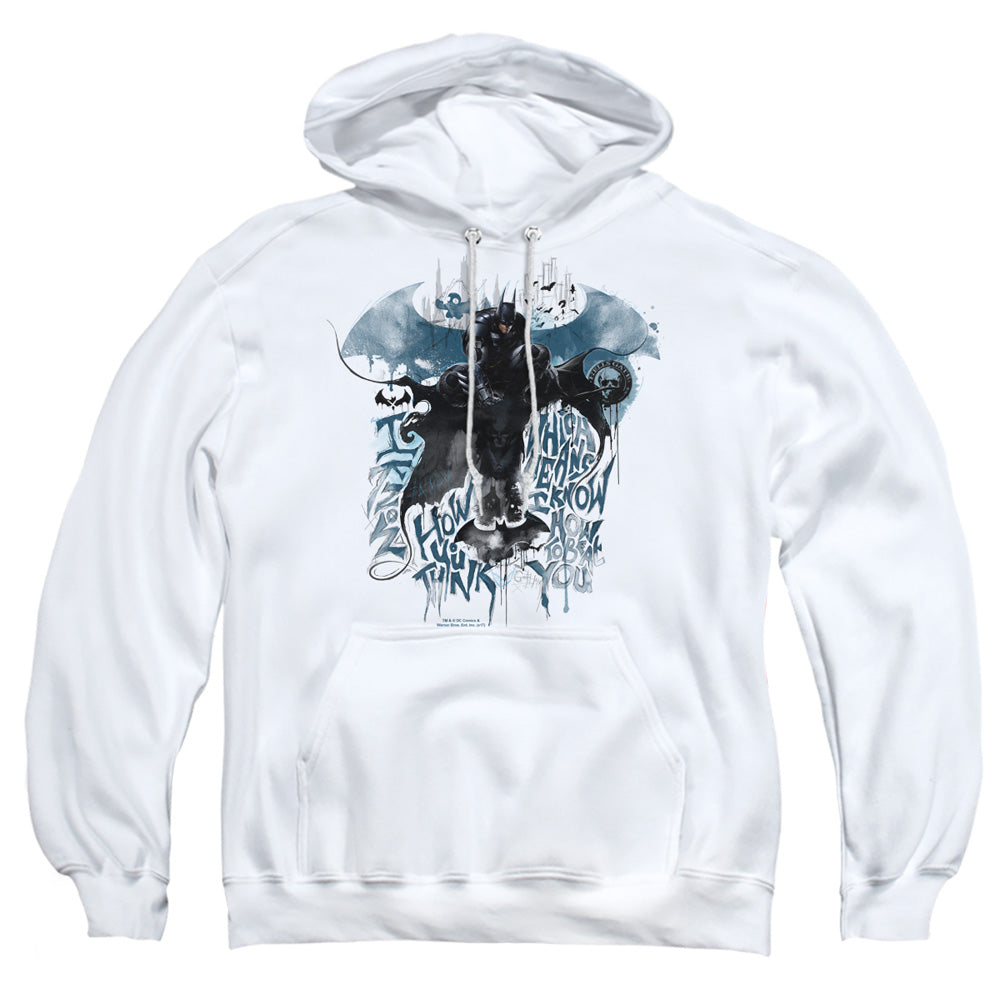 Batman Arkham Knight I Know Mens Hoodie White
