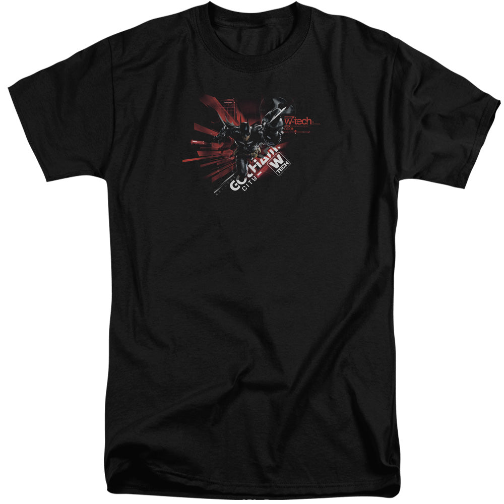 Batman Arkham Knight Ak Tech Mens Tall T Shirt Black