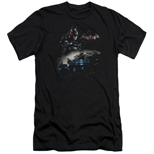 Batman Arkham Knight Knight Rider Slim Fit Mens T Shirt Black