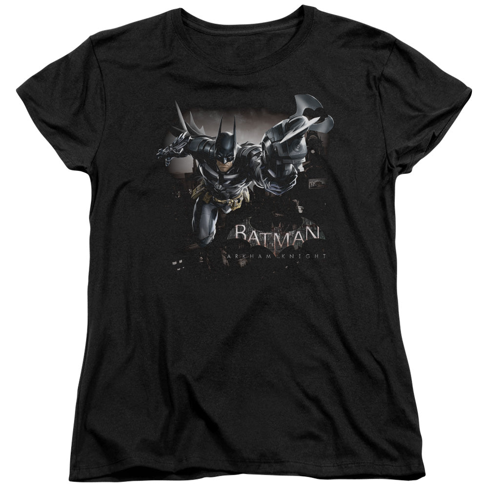 Batman Arkham Knight Grapple Womens T Shirt Black