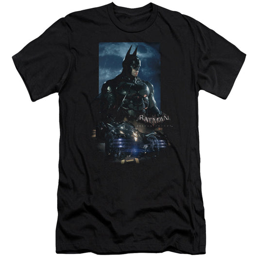 Batman Arkham Knight Batmobile Slim Fit Mens T Shirt Black