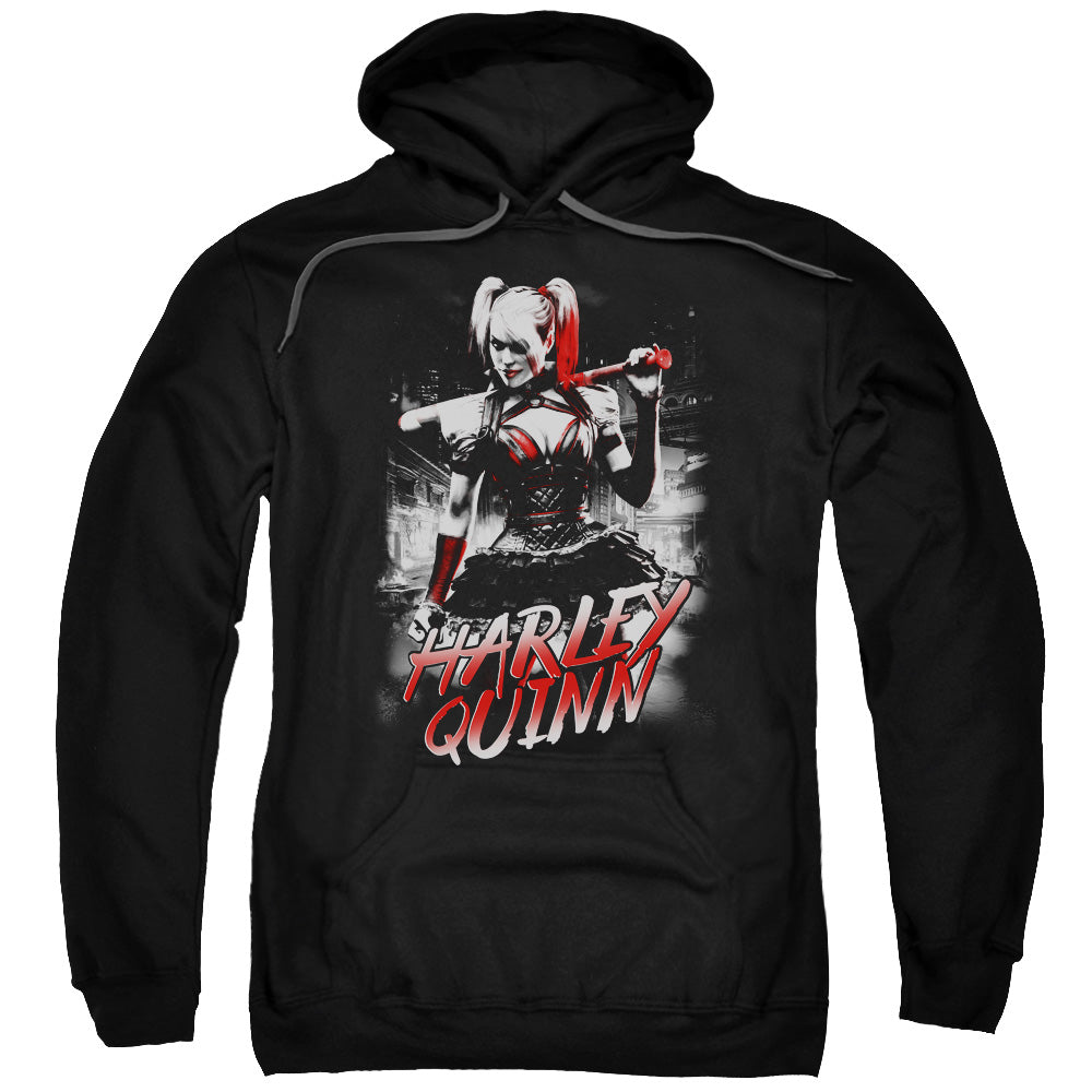 Batman Arkham Knight Quinn City Mens Hoodie Black