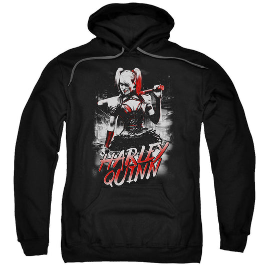 Batman Arkham Knight Quinn City Mens Hoodie Black