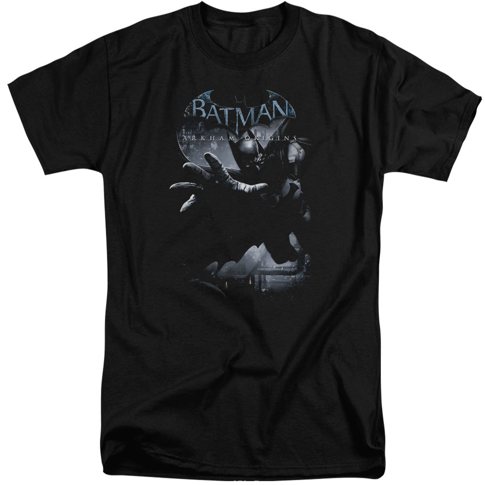 Batman Arkham Origins Out Of The Shadows Mens Tall T Shirt Black