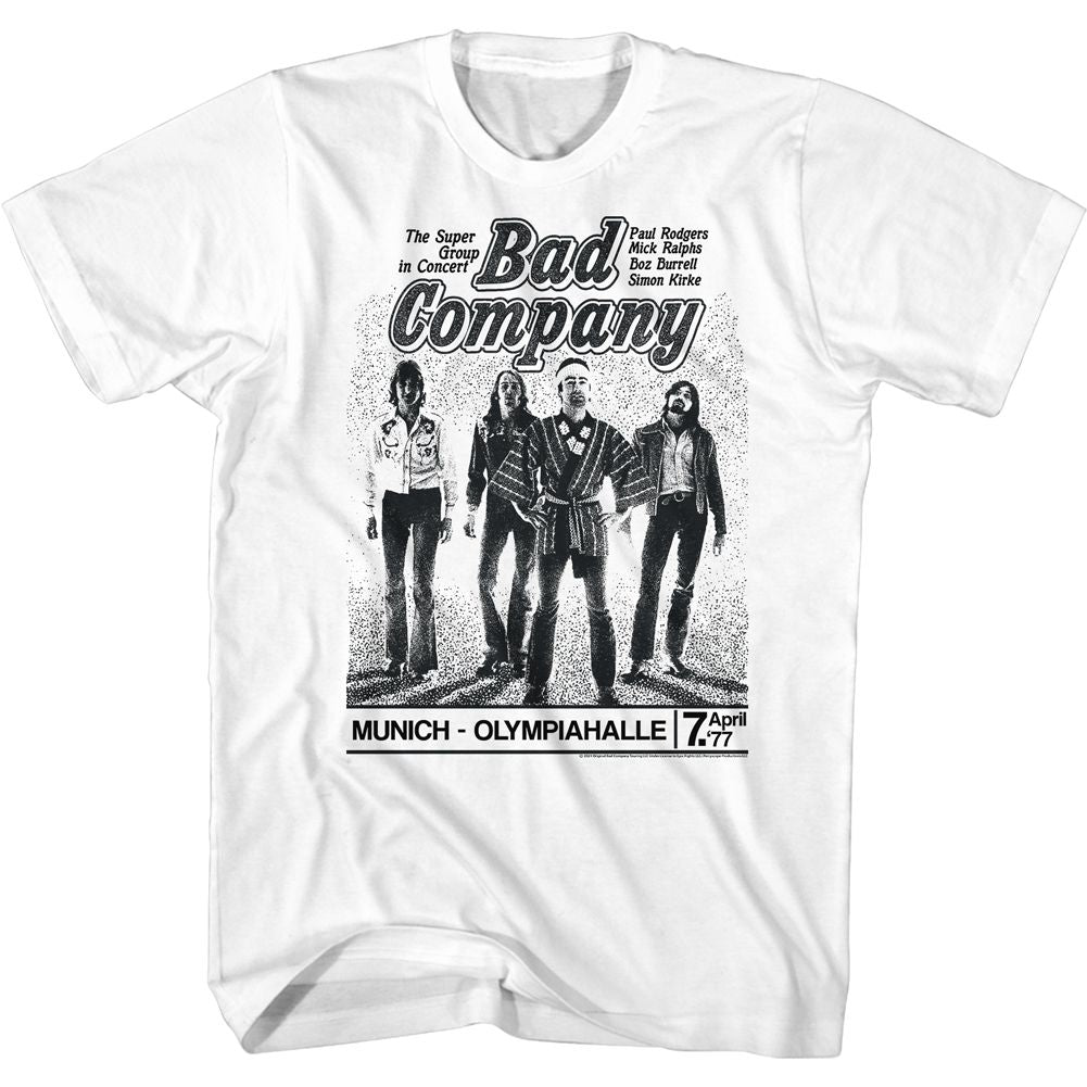 Bad Company - Munich Concert - Short Sleeve - Adult - T-Shirt - clothing by TeeHivey.com