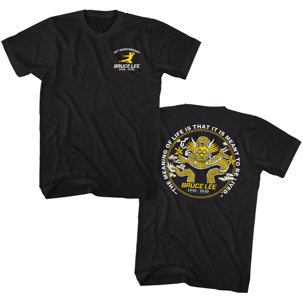 Bruce Lee - 80th Anniversary - Short Sleeve - Adult - T-Shirt - clothing by TeeHivey.com