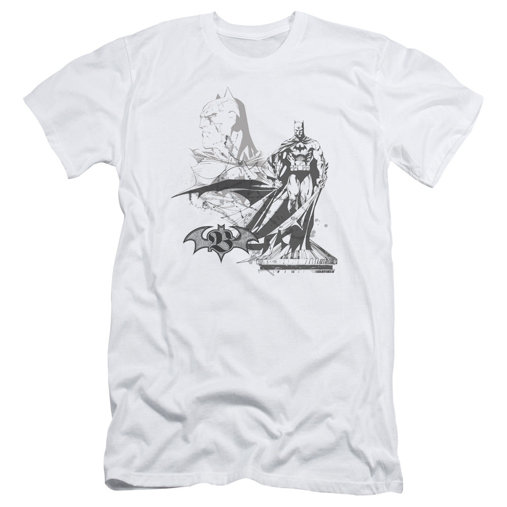 Batman Overseer Slim Fit Mens T Shirt White