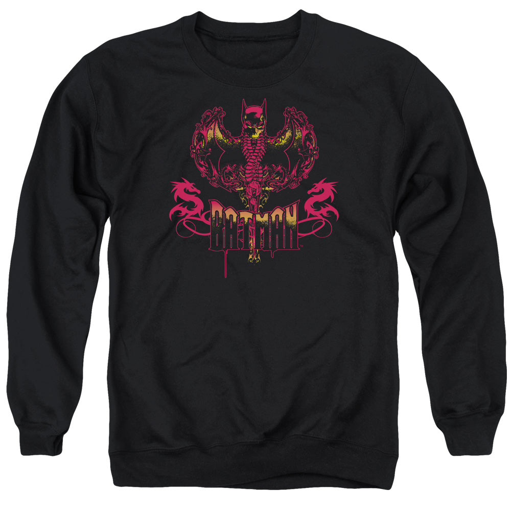 Batman Heart Of Fire Mens Crewneck Sweatshirt Black