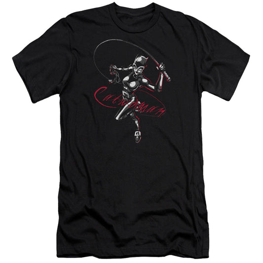 Batman Kiten With A Whip Premium Bella Canvas Slim Fit Mens T Shirt Black