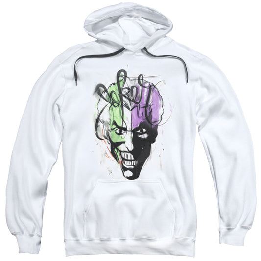Batman Joker Airbrush Mens Hoodie White