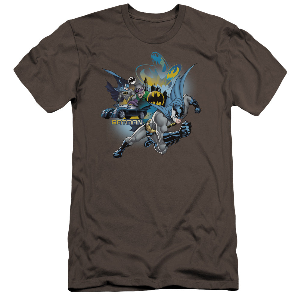 Batman Call Of Duty Premium Bella Canvas Slim Fit Mens T Shirt Charcoal