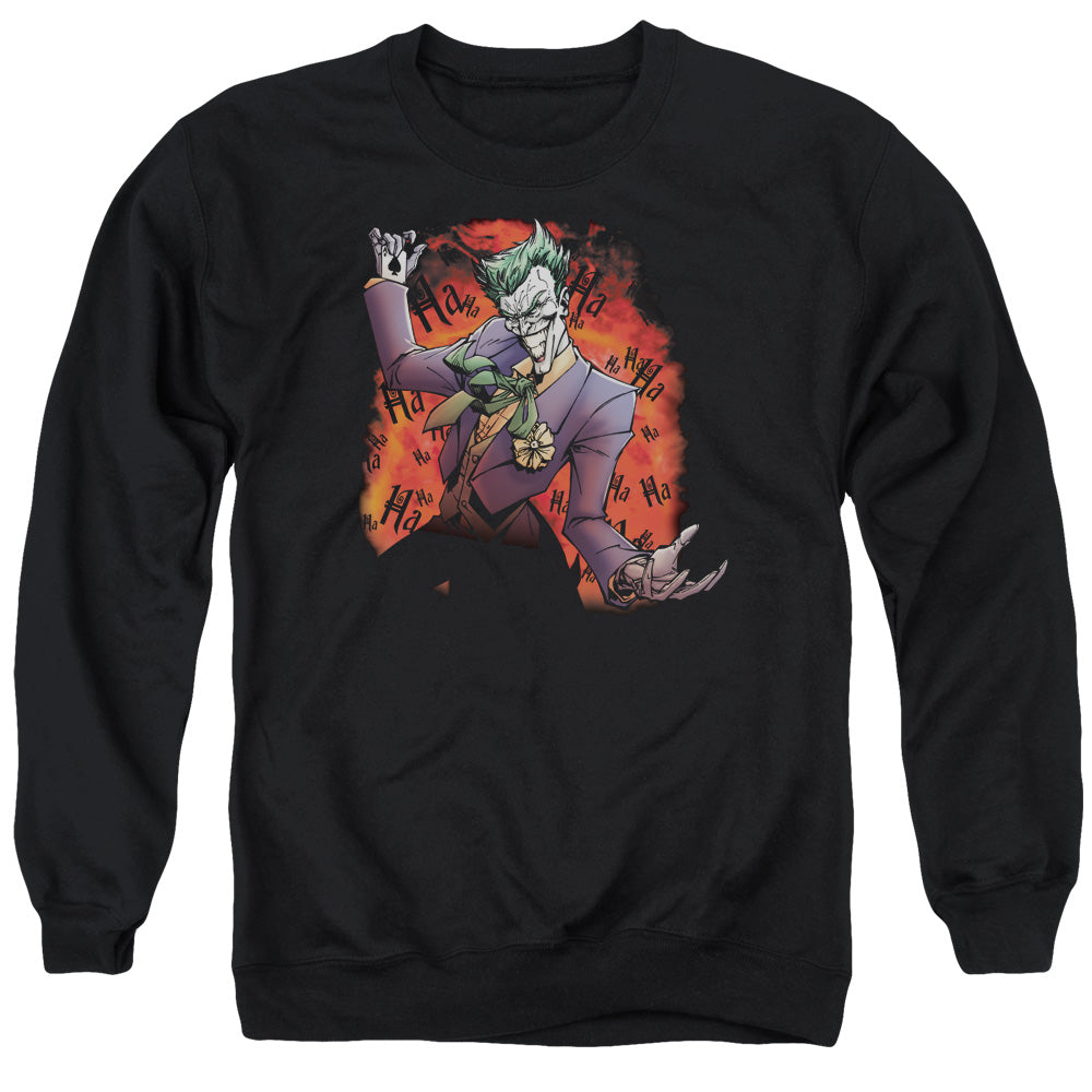 Batman Joker's Ave Mens Crewneck Sweatshirt Black