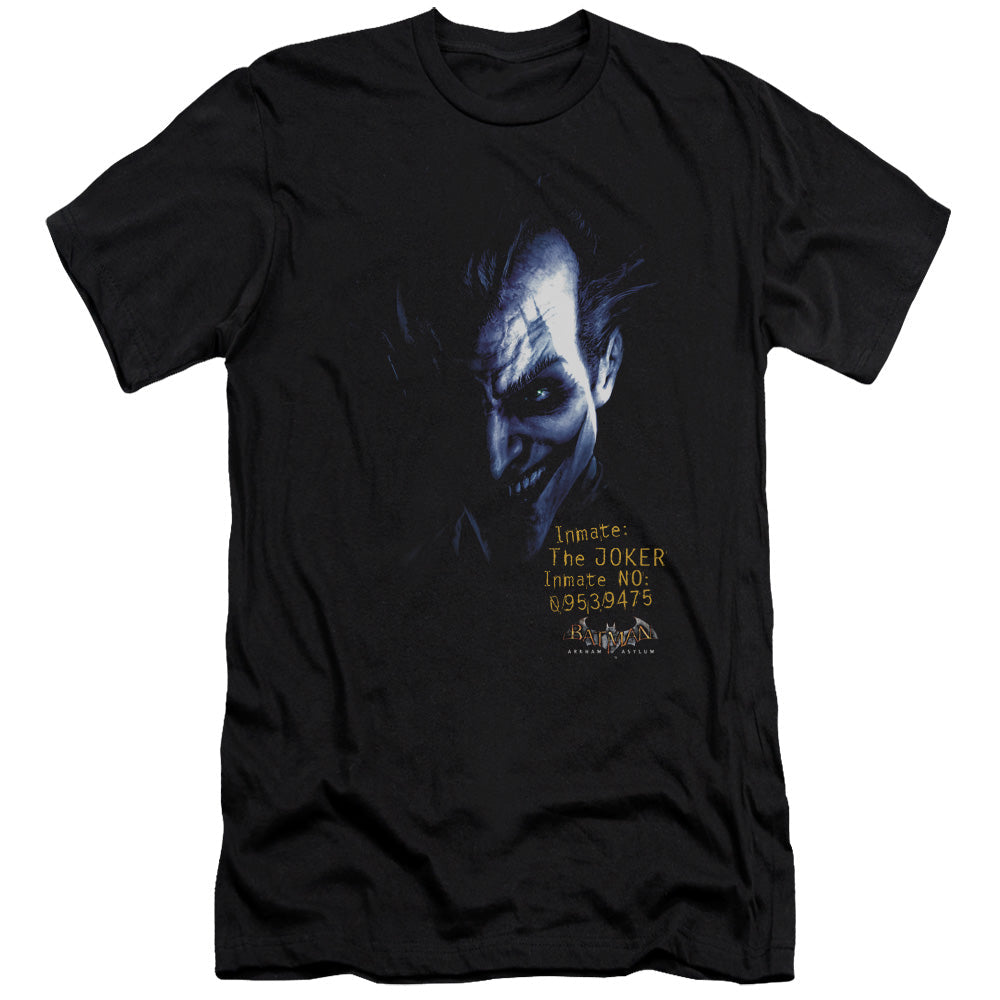 Batman Aa Arkham Joker Premium Bella Canvas Slim Fit Mens T Shirt Black