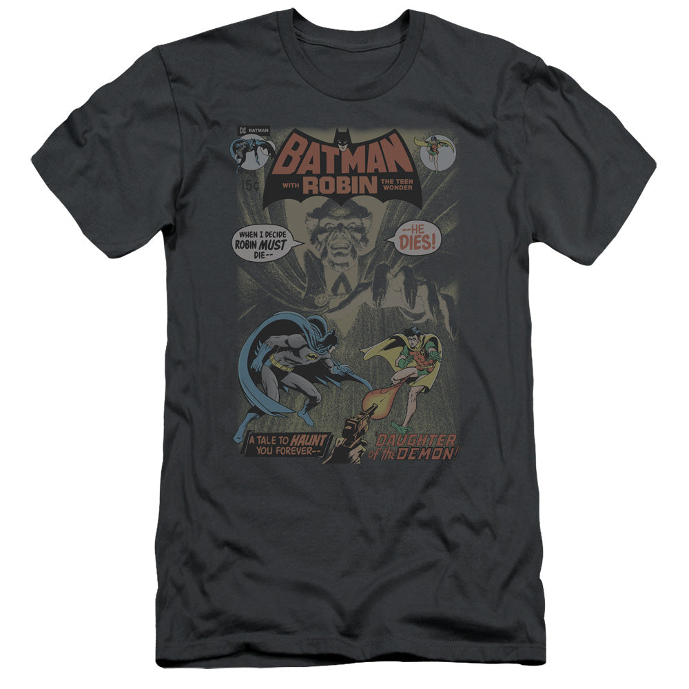 Batman #232 Cover Slim Fit Mens T Shirt Charcoal
