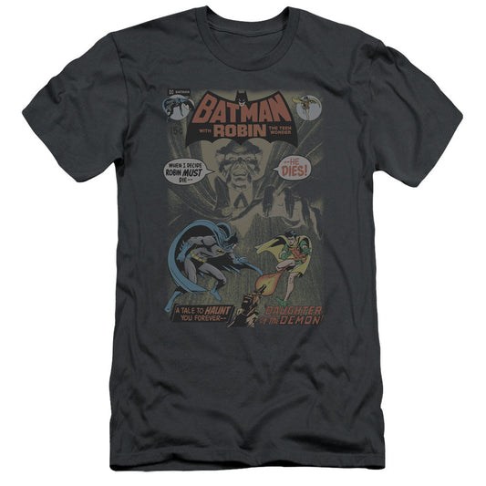 Batman #232 Cover Slim Fit Mens T Shirt Charcoal
