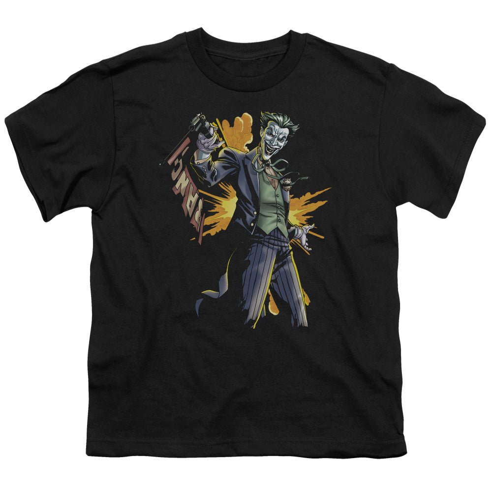 Batman Joker Bang Kids Youth T Shirt Black