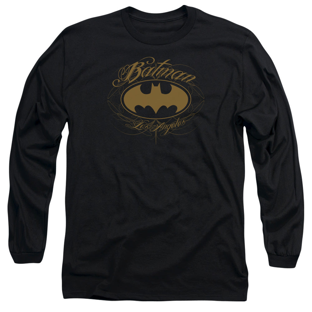 Batman Batman La Mens Long Sleeve Shirt Black