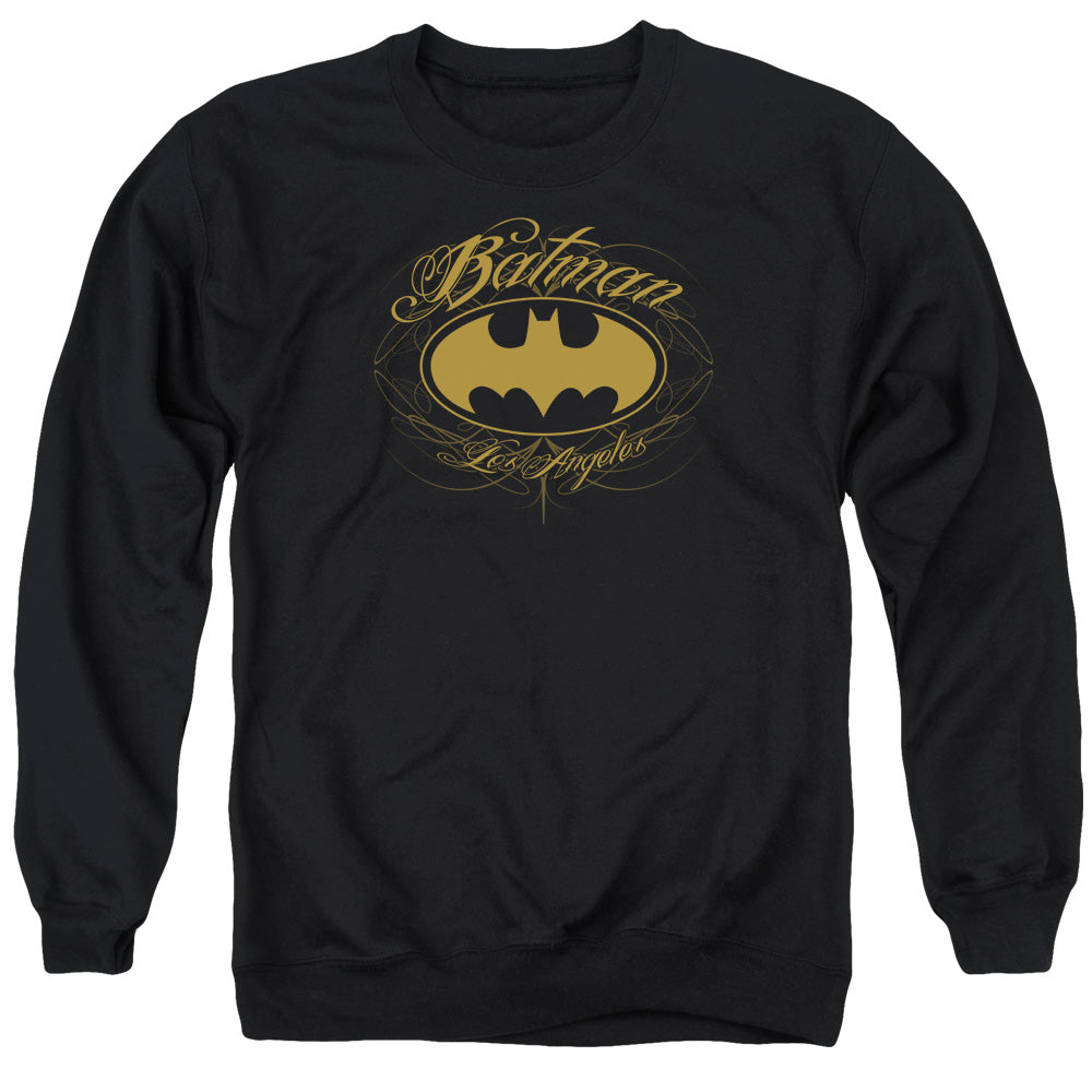 Batman Batman La Mens Crewneck Sweatshirt Black