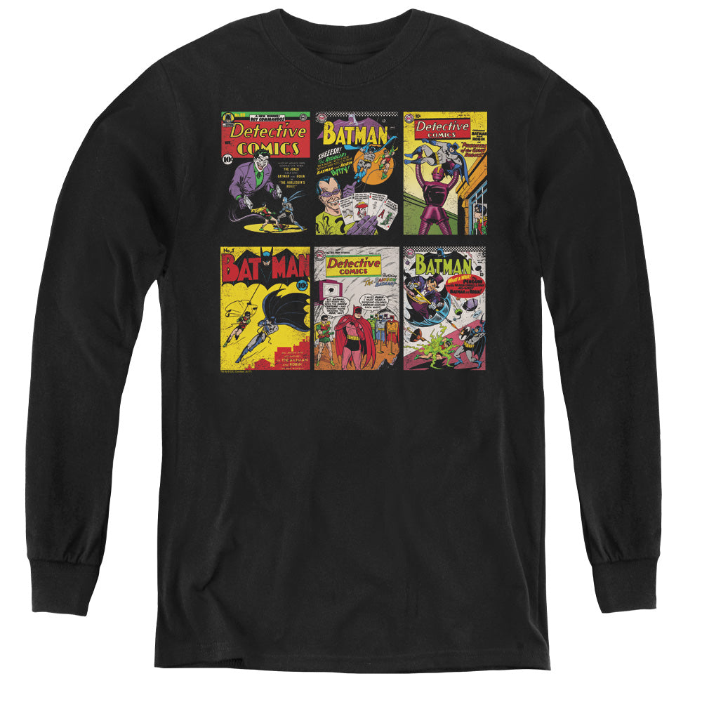 Batman Bm Covers Long Sleeve Kids Youth T Shirt Black