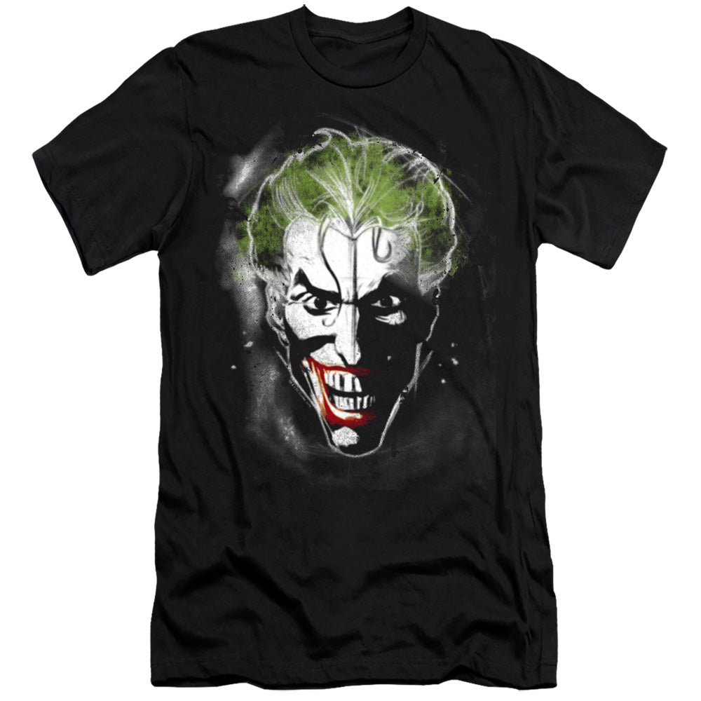 Batman Face Of Madness Premium Bella Canvas Slim Fit Mens T Shirt Black